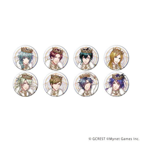 『夢王国と眠れる100人の王子様』ホログラム缶バッジ(57mm)09/コンプリートセット(全8種)(公式イラスト)
